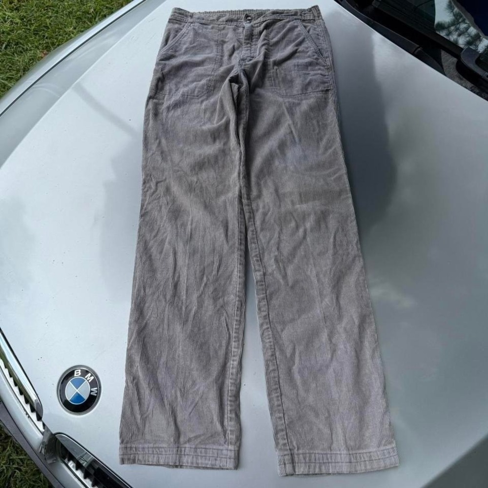 True vintage 80s Zeppelin Grey corduroy straight leg trousers